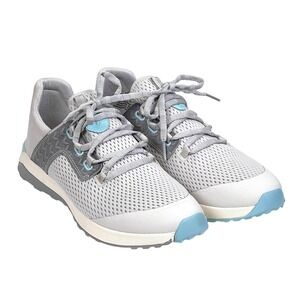 OluKai Sneakers 11  Womens Wailuku Mesh Shoes Gray Aqua‎ Lace Up Comfort 20478